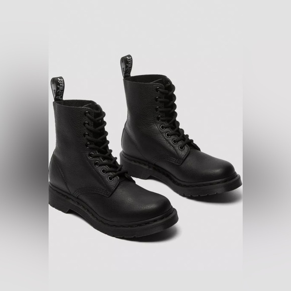🆕 DR. MARTENS | 1460 WOMEN'S MONO LACE UP BOOTS | BLACK | SIZE: US 10 - Picture 3 of 9